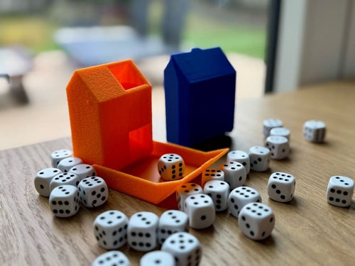 Dice tower - oranje voor de klas