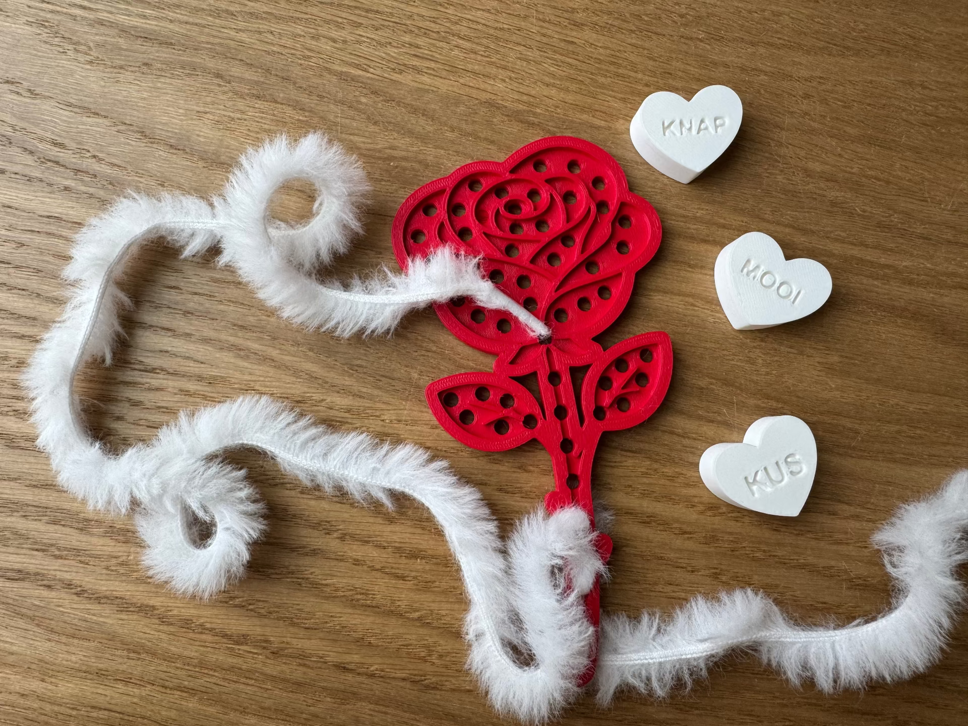 Roos - Naaikaart voor de klas